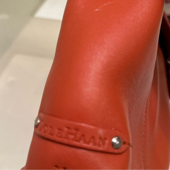 COLE HAAN vintage orange shoulder bag - Picture 5 of 8